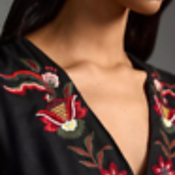 Anthropologie Farm Rio Embroidered Jumpsuit Small NWT - Picture 3 of 5